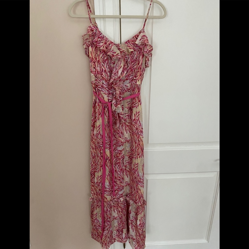 2b. RYCH floral maxi pink dress size 0 small